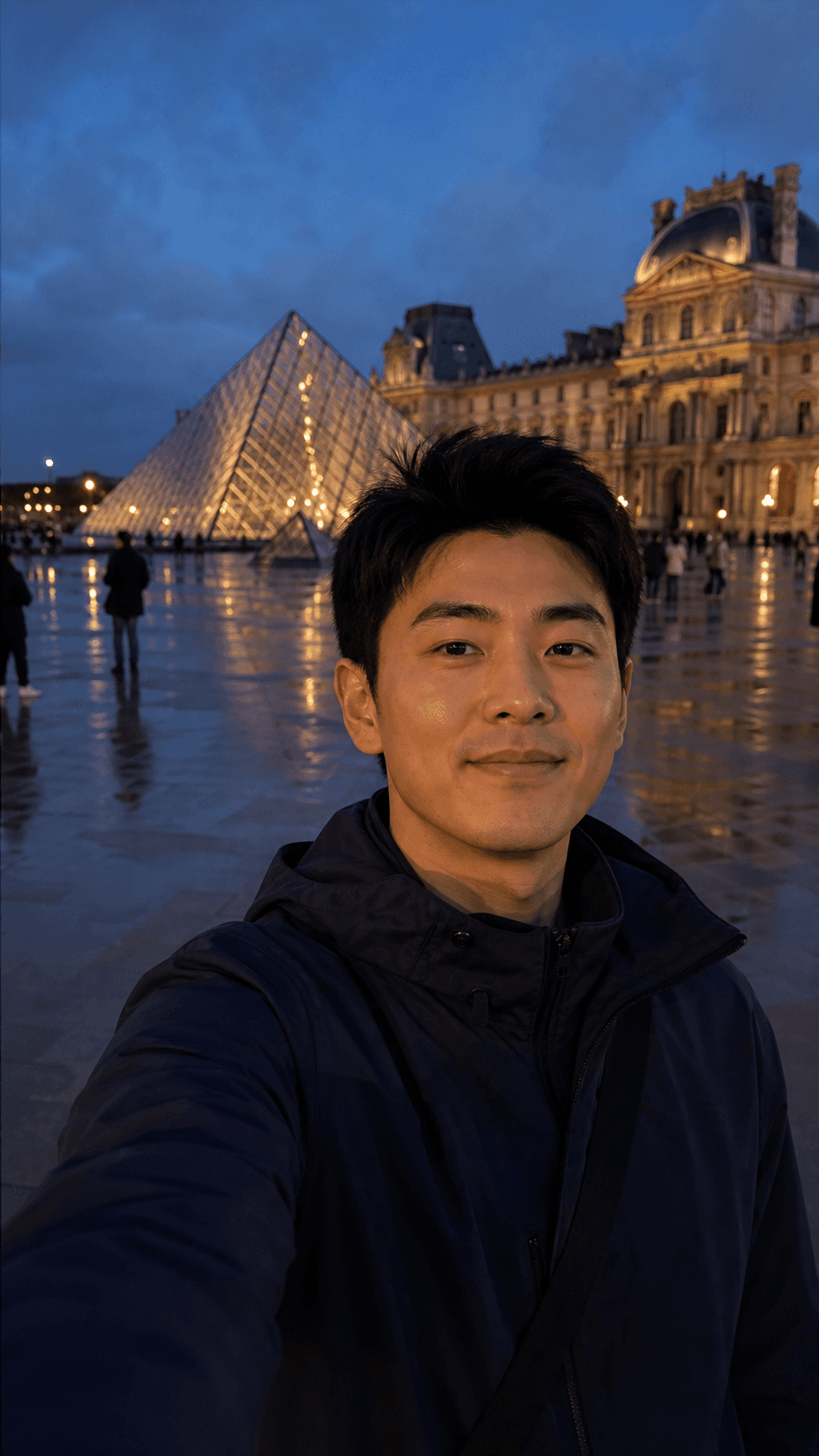 Front camera reference at the Louvre