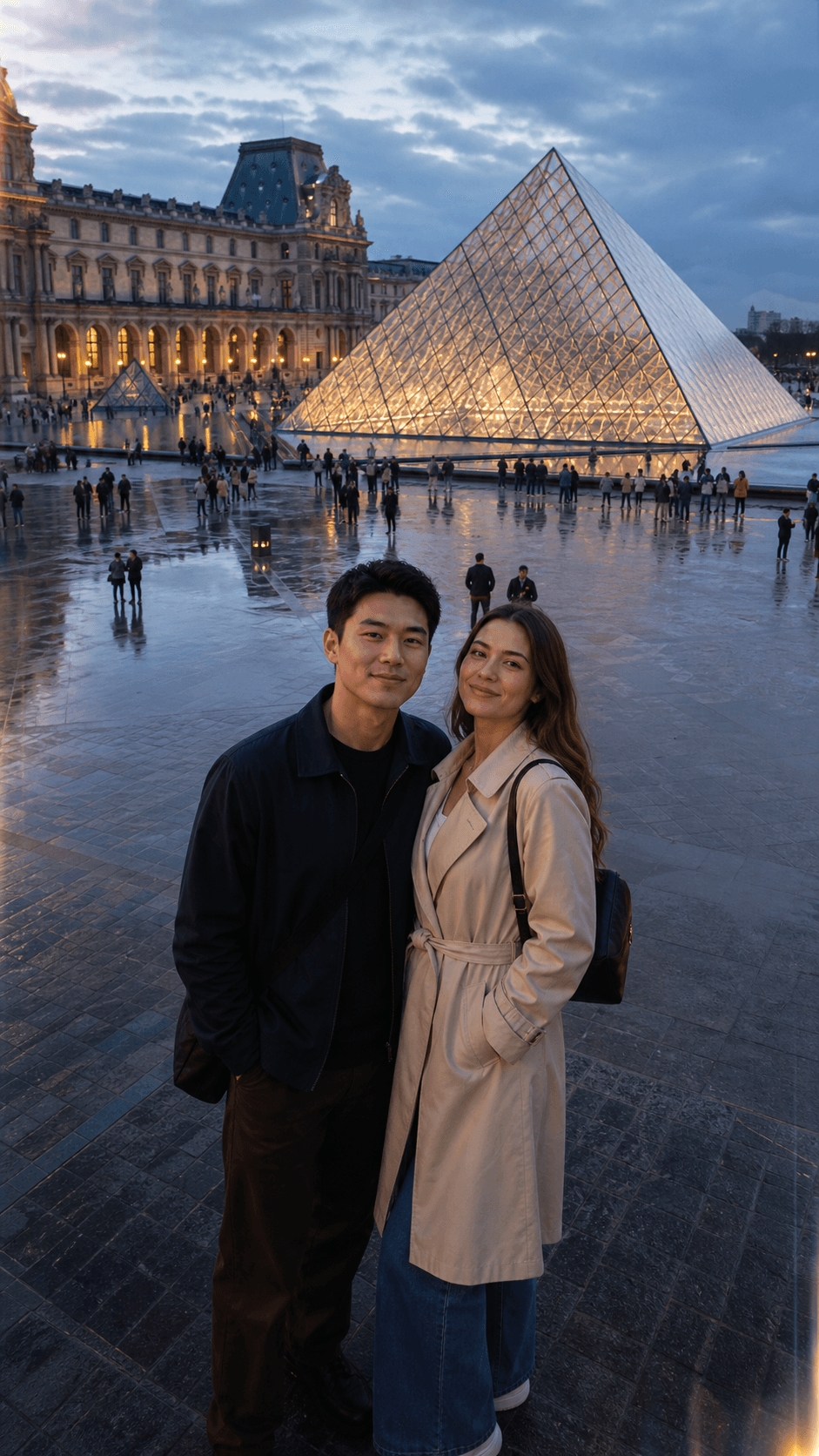 Seeyo generated travel photo at the Louvre